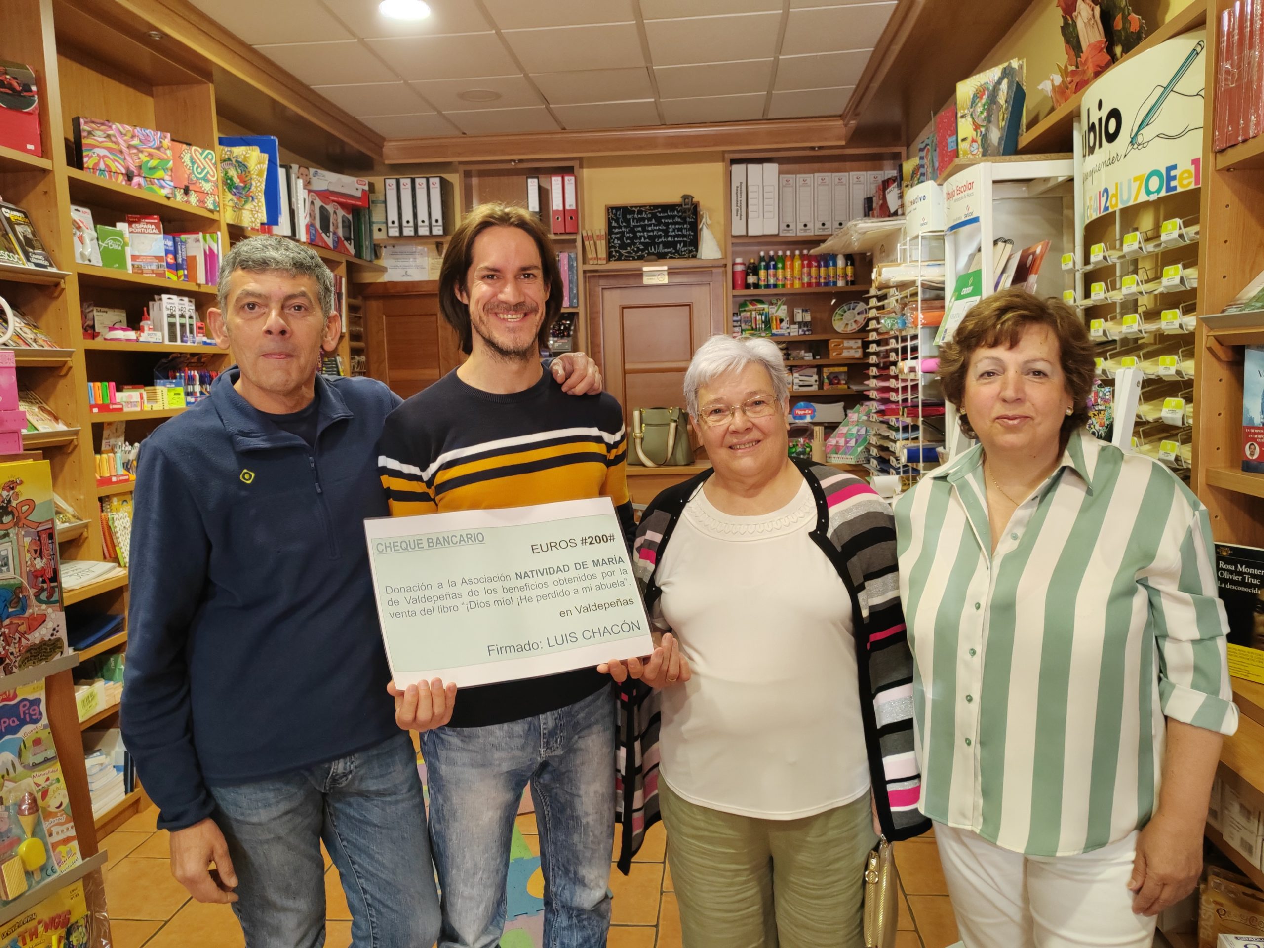 ENTREGA DE 200 € A «NATIVIDAD DE MARÍA» (Mayo-2023).